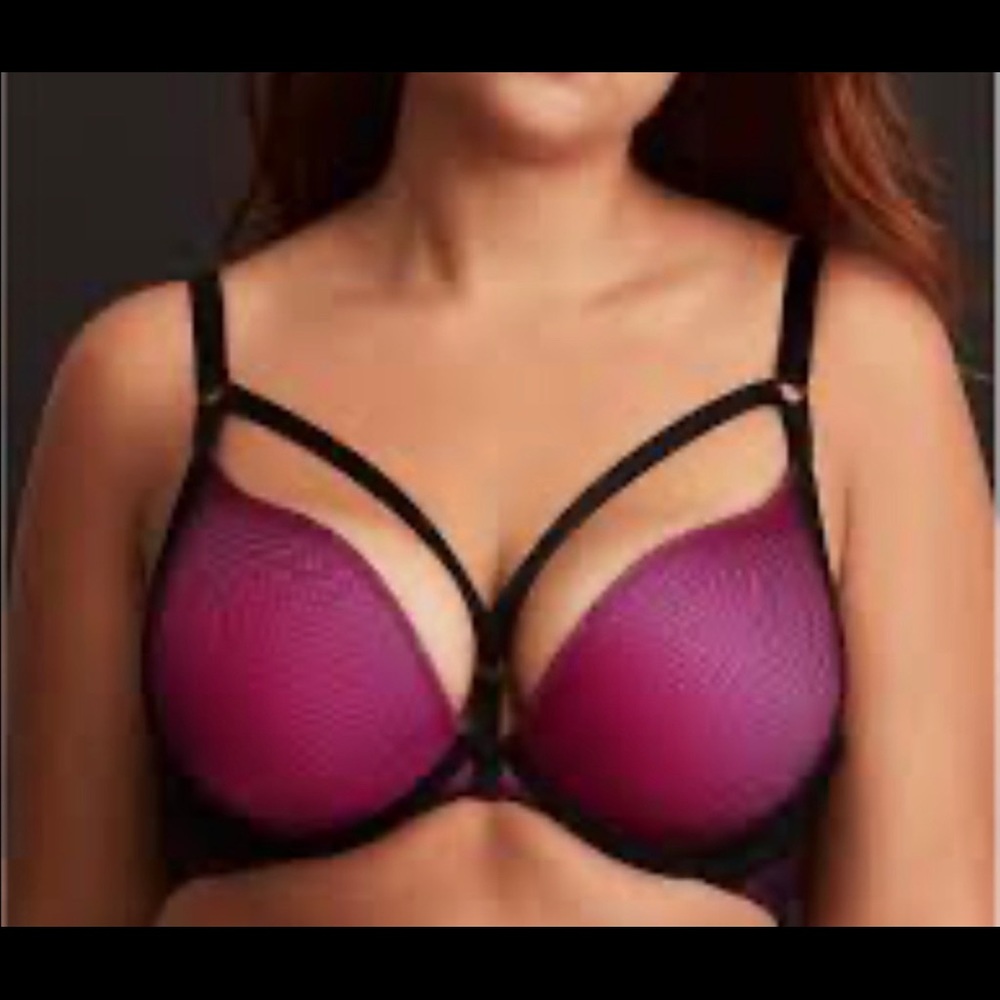 Pink strap bra